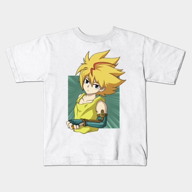 Free de la Hoya from Beyblade Burst Evolution / God Kids T-Shirt by Kaw_Dev